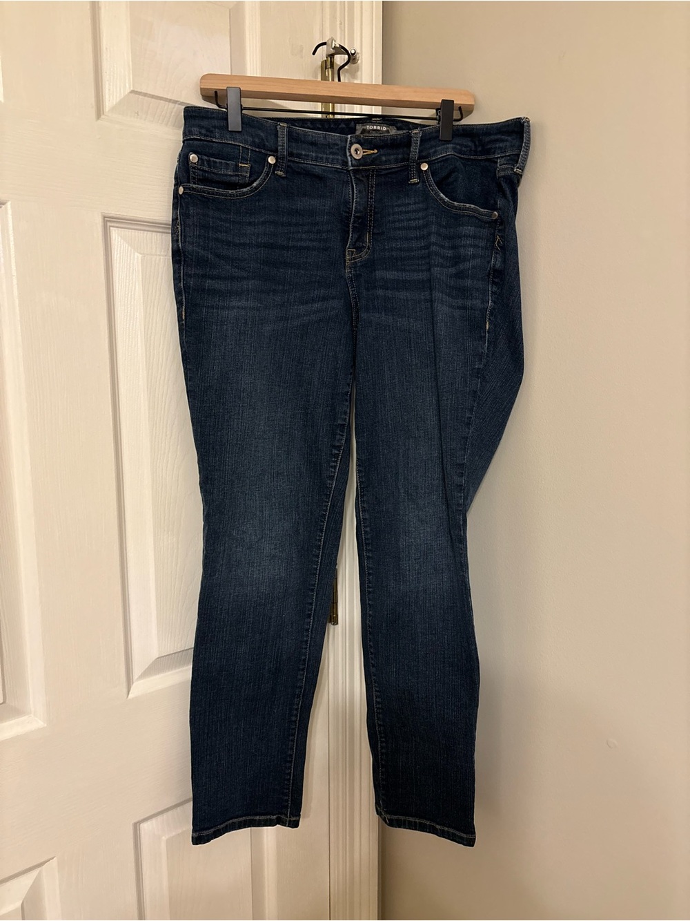 torrid Dark Indigo Boyfriend Straight Jeans Size 12